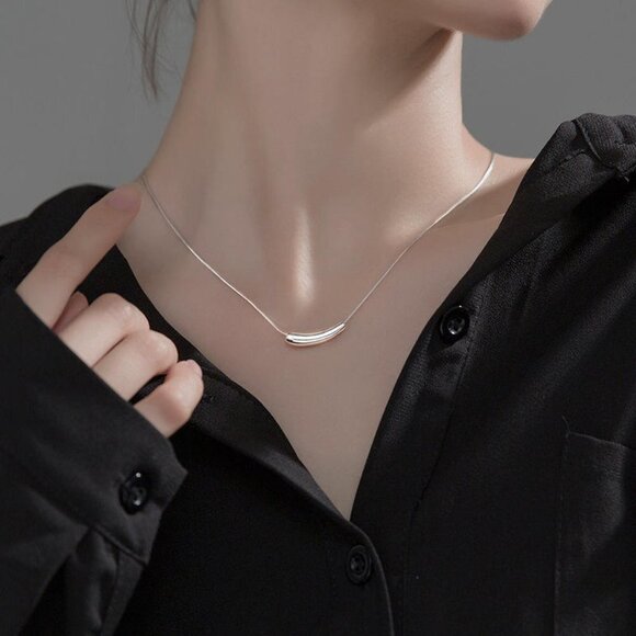 S925 Sterling Silver Energy Necklace Beach Chain Necklace - Picture 2 of 4